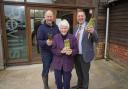 The Wychavon District Council's chairman had a hand at cutting the asparagus