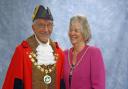 Former mayor Chris Parsons has stepped down after 37 years on Pershore Town council, wife Jan (right)