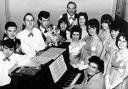 AROUND THE PIANO: The Happy Wanderers proved a popular attraction in the early 1960s