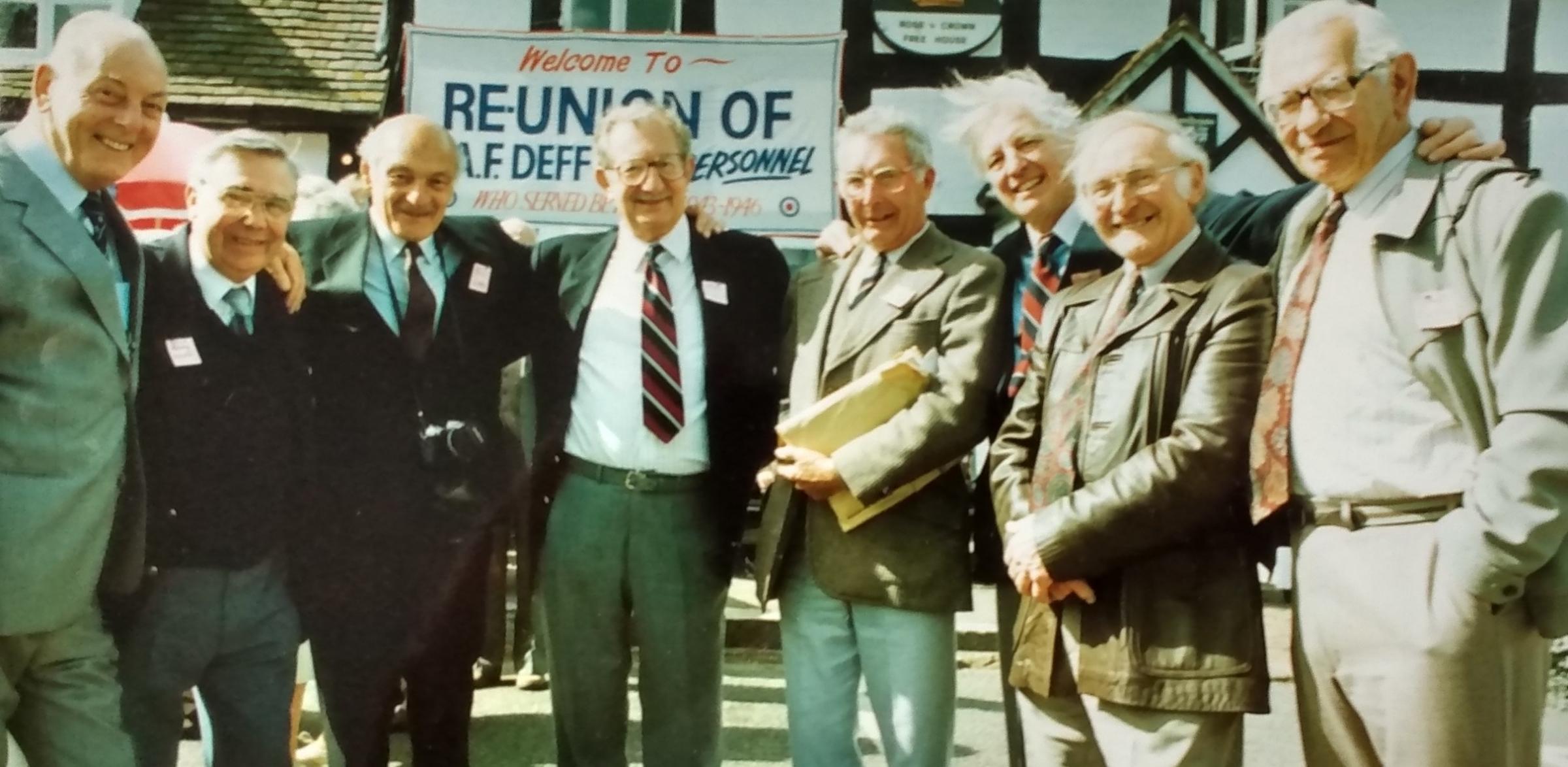 September 1992 saw a reunion of Second World War veterans at RAF Defford. Pictured are members of A Flight