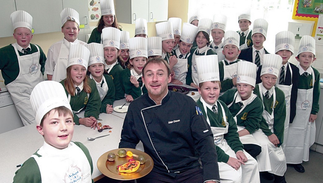Leading chef Alan Coxon hosted a series of workshops with Blackminster Middle School pupils in October 2003