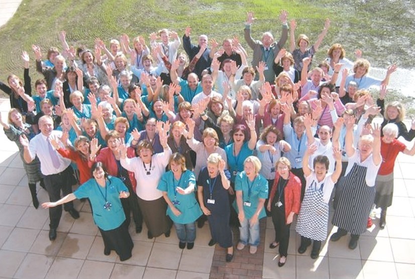 Staff at St Richard’s Hospice are pictured when the state-of-the-art facility opened its doors this week in 2006