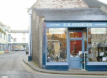 E H Spencer’s shop shop in Market Place, Shipston-on-Stour, pictured in 2002