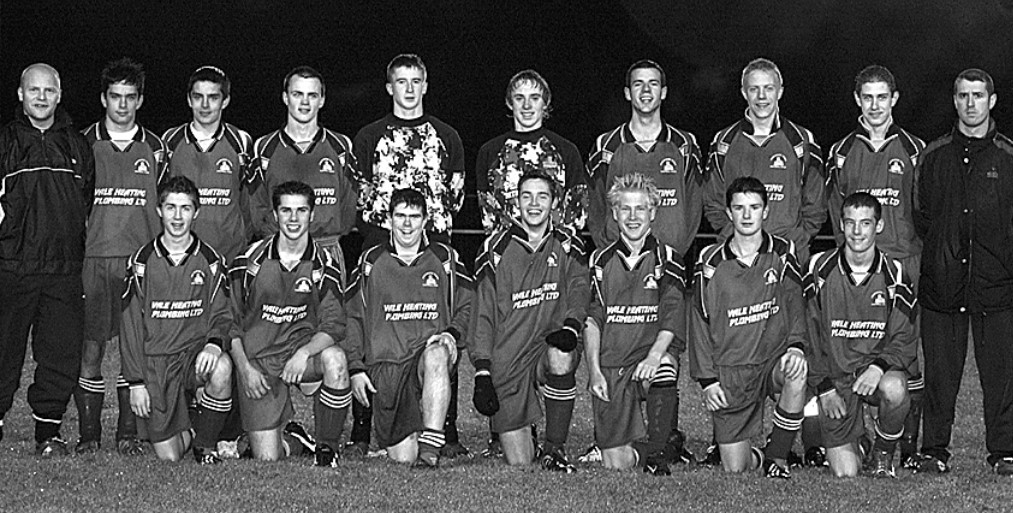Pershore Town’s youth team pictured in December 2003. Pershore Town’s youth team is enjoying a successfulseason thanks to the efforts of Mat Clemence, Nathan Smith, ThomasWilmot, Andy Mather, Robin Williams, Tom Griffiths, Steve Andrews,