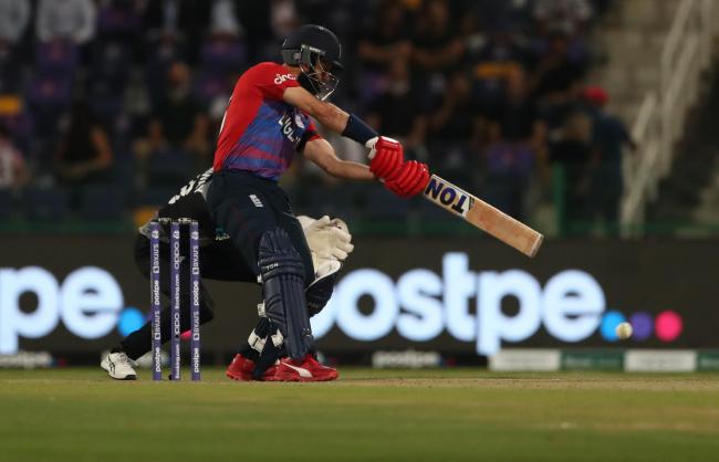 England's Moeen Ali batting during the ICC Men's T20 World Cup semi final match held at the Zayed Cricket Stadium, Abu Dhabi. Picture date: Wednesday November 10, 2021..