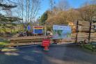 WORK: Work continues on the new play area in Malvern's Priory Park. Pics. Tom Banner
