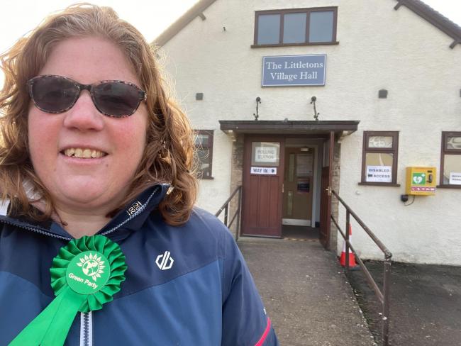 Hannah Robson, of the Green Party, has been elected as Wychavon District Councillor for The Littletons