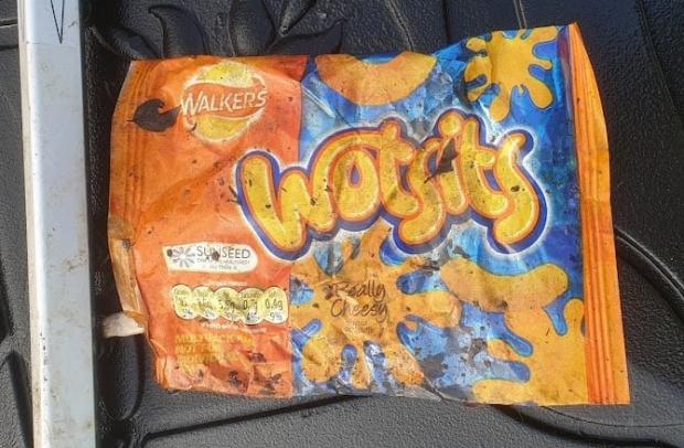 Evesham Journal: A 15-year-old crisp packet was among the discoveries made on Saturday