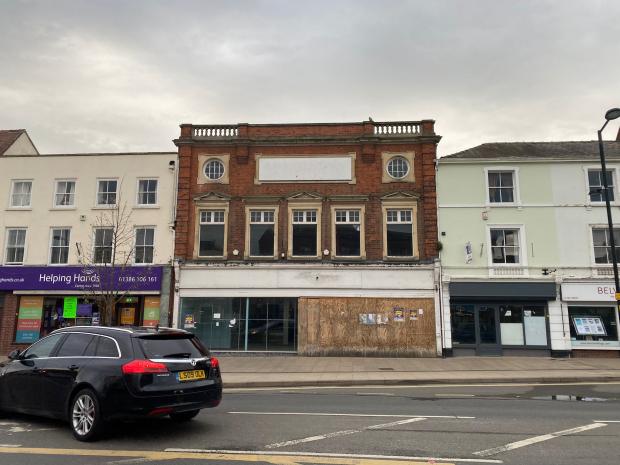 Evesham Journal: The shop was boarded up to prevent a rough sleeper accessing it