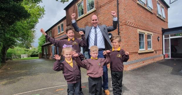 Evesham Journal: BUILDING: The new building at Honeybourne Primary School