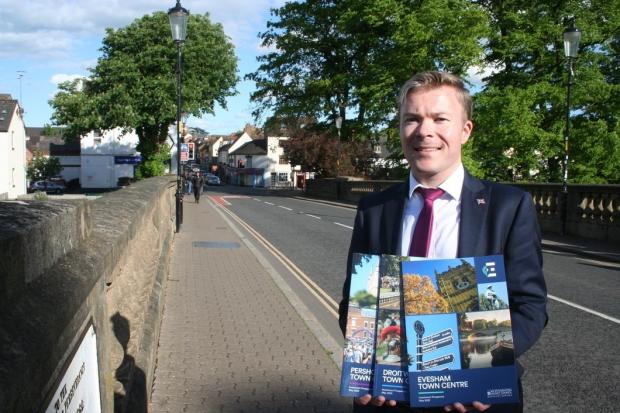 Wychavon district councillor Bradley Thomas has unveiled prospectuses for Evesham, Droitwich and Pershore which would see the town centres transformed