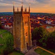 The Bell Tower in Evesham will be lit red to raise awareness of modern slavery