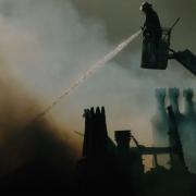 January 1999 and firefighters from across Worcestershire were drafted in to help tackle a blaze at Perrott House in Pershore’s Bridge Street