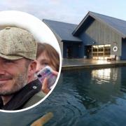 The Beckhams live in Great Tew, near Soho Farmhouse. Picture: Tim Hughes & file picture of David Beckham