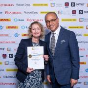 Louise Hancox was able to meet with Theo Paphitis during a celebration event in Birmingham last week
