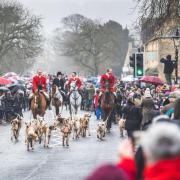 North Cotswold Hunt at the Boxing Day meet in 2020
