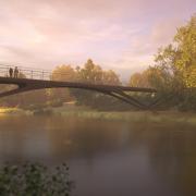 Artist impression of Hampton Bridge.