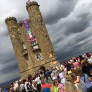 SCENIC: The Commonwealth Games baton at Broadway Tower. Pic. Helen Russell