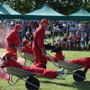 A performance by the Pebworth Red Barrows, a wheelbarrow display team, is among the unique events taking place at the Pebworth Party In The Park