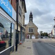 The streets of Evesham were empty during the Queen's funeral