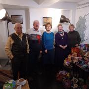 Evesham Labour Party members dropping off donations for the food bank