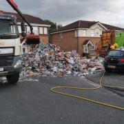 Wychavon District Council is calling on people to recycle responsibly after a fire broke out in a bin lorry earlier this year