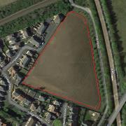SPACE: The land off The Parks in Aldington on the outskirts of Evesham where up to 38 new homes could be built