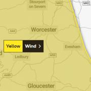 Yellow weather warning issued by the Met Office.