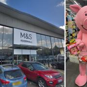 Percy Pig will visit the M&S in Evesham