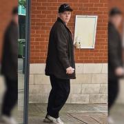 COURT: Joe Betts leaving Worcester Magistrates Court