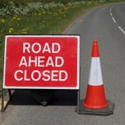 Closed: Nine roads are set to be closed in the next two weeks.