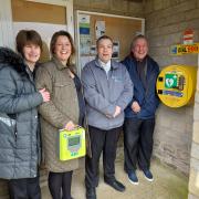 Donnington residents are over the moon with their new defib.