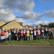 NO TO POLES: The Sands estate in Broadway are protesting against broadband poles.