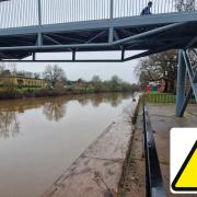 WARNING; A flood alert has been issued on the River Severn