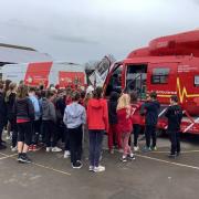 Abbey Park Schools’ Federation held a non-uniform, wear something red day for the Midlands Air Ambulance