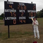 Conor Murphy is the youngest player to score a league century for Shipston-on-Stour Cricket Club. Picture: JACK MURPHY