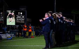 Moments applause before the game for Evesham RFC player Jack Jeffery - Mandatory by-line: Andy Watts/JMP - 18/02/2022 - RUGBY - Sixways Stadium - Worcester, England - Worcester Warriors v Bristol Bears - Gallagher Premiership Rugby