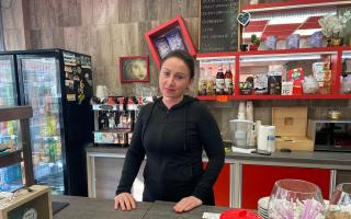 Lyubov Naydenova runs Divine Coffee in Evesham but has spent recent weeks more concerned with events unfolding in her homeland, Ukraine