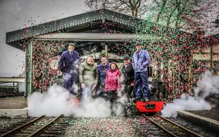 David (far left) and Katherine Nelson-Brown have taken over as the new owners of The Valley Railway Adventure