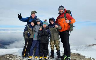 The group on top of Ben Nevis