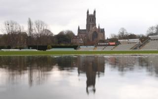 The outfield at Worcestershire County Cricket Club’s New Road