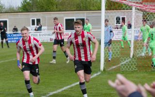 Goals from Levi Steele, Ethan Moran and Aaron Heap saw Evesham victorious over Willand Rovers